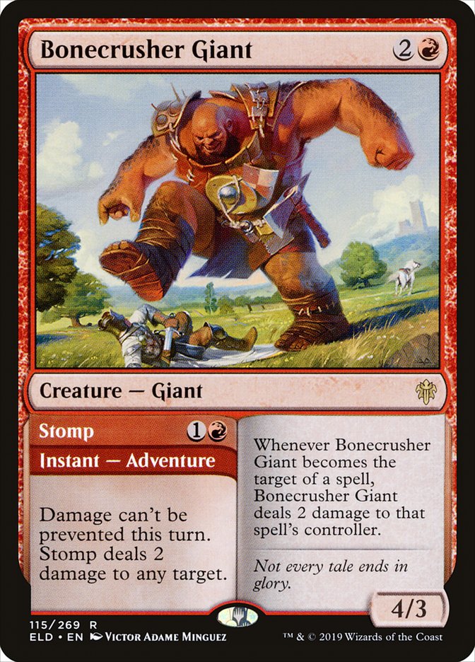 Bonecrusher Giant // Stomp [Throne of Eldraine] | Gate City Games LLC