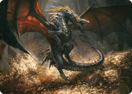 Cavern-Hoard Dragon Art Card [The Lord of the Rings: Tales of Middle-earth Art Series] | Gate City Games LLC