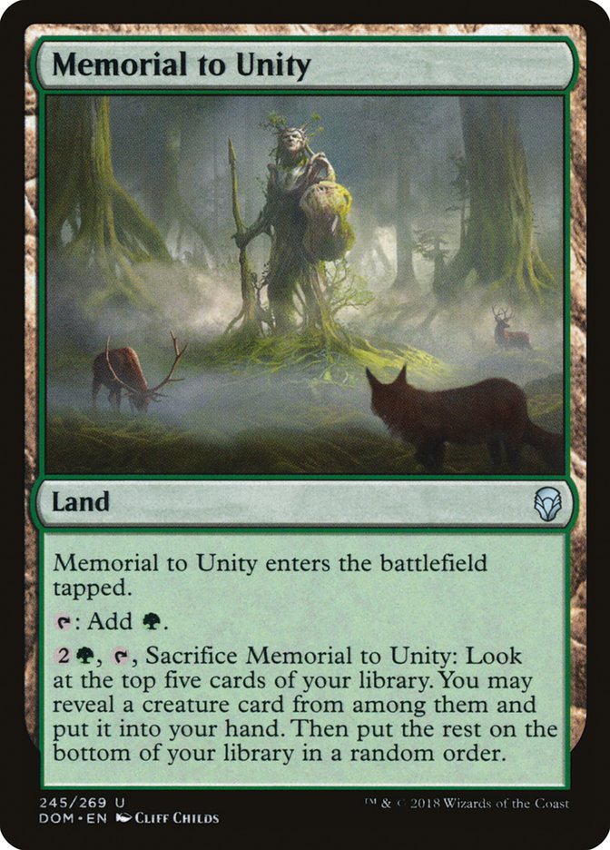 Memorial to Unity [Dominaria] | Gate City Games LLC