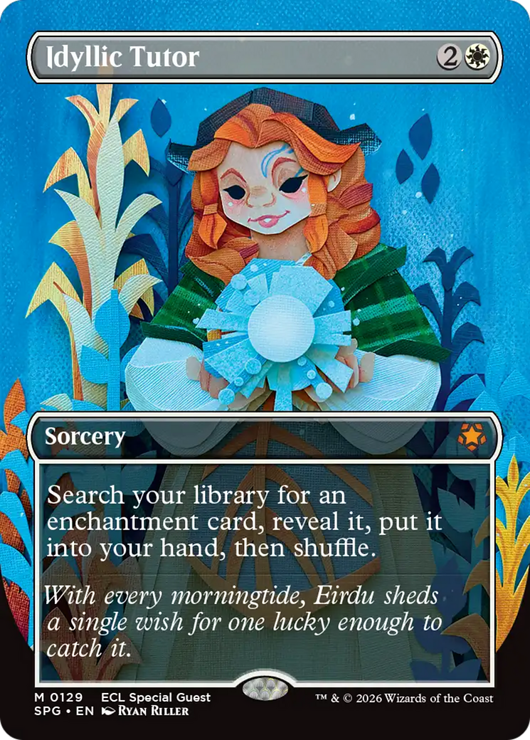 Idyllic Tutor (Borderless) [Lorwyn Eclipsed Special Guests] | Gate City Games LLC