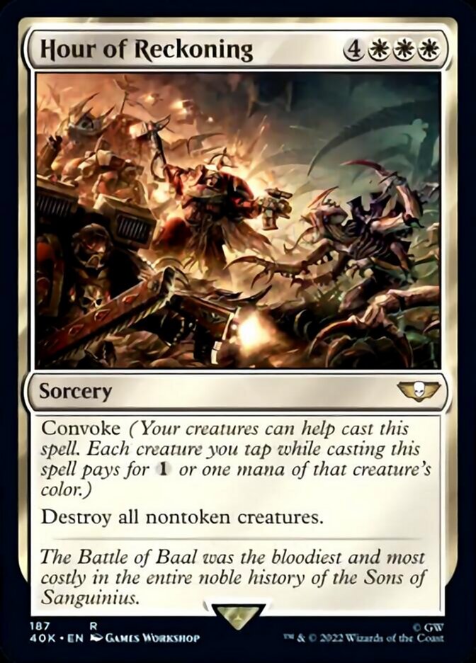 Hour of Reckoning (Surge Foil) [Warhammer 40,000] | Gate City Games LLC