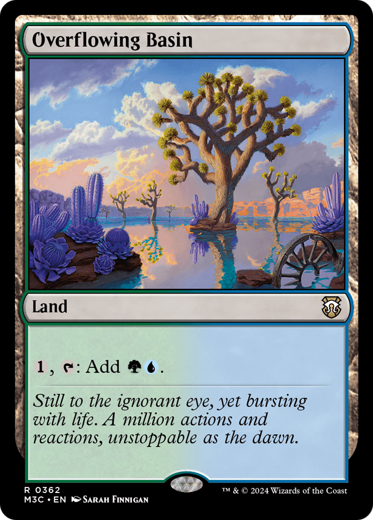 Overflowing Basin (Ripple Foil) [Modern Horizons 3 Commander] | Gate City Games LLC
