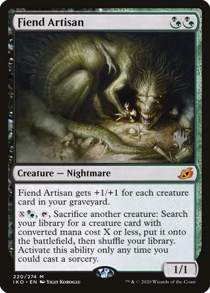 Fiend Artisan (Promo Pack) [Ikoria: Lair of Behemoths Promos] | Gate City Games LLC