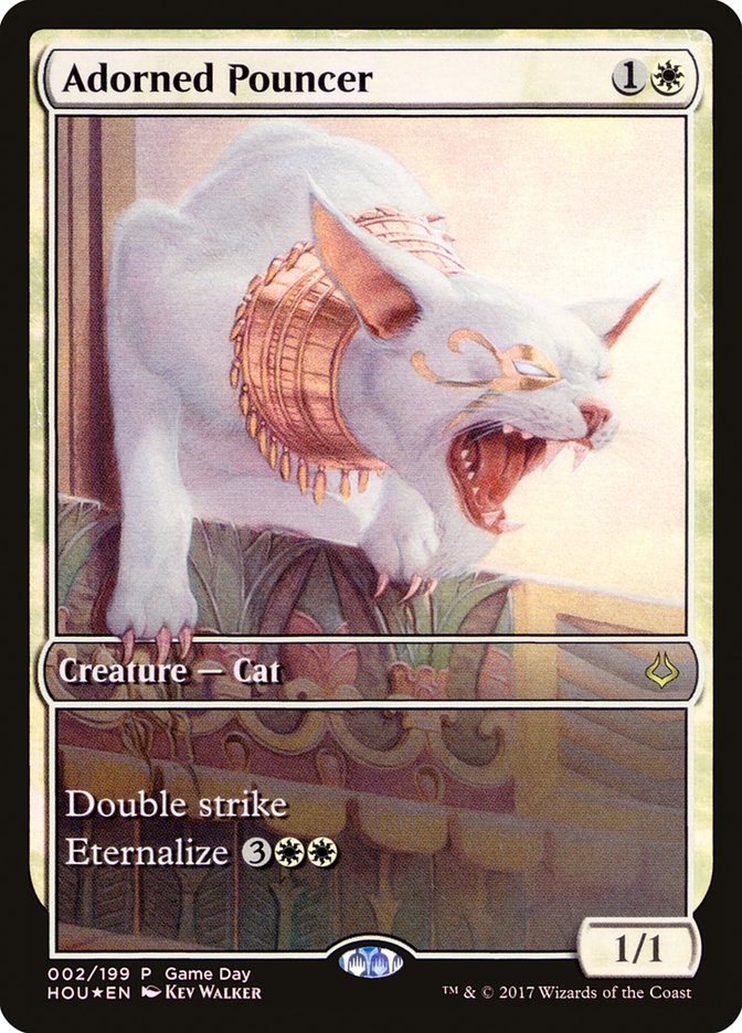 Adorned Pouncer (Game Day) (Full Art) [Hour of Devastation Promos] | Gate City Games LLC