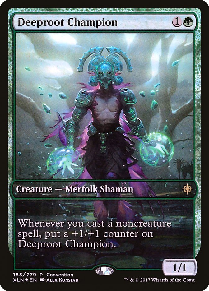 Deeproot Champion (Convention) (Full Art) [Ixalan Promos] | Gate City Games LLC
