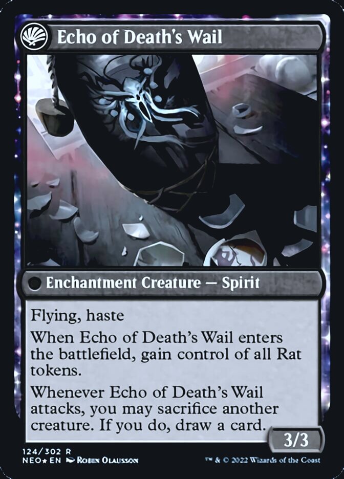 Tribute to Horobi // Echo of Death's Wail [Kamigawa: Neon Dynasty Prerelease Promos] | Gate City Games LLC