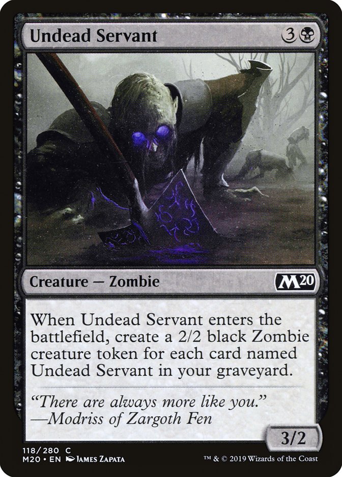 Undead Servant [Core Set 2020] | Gate City Games LLC
