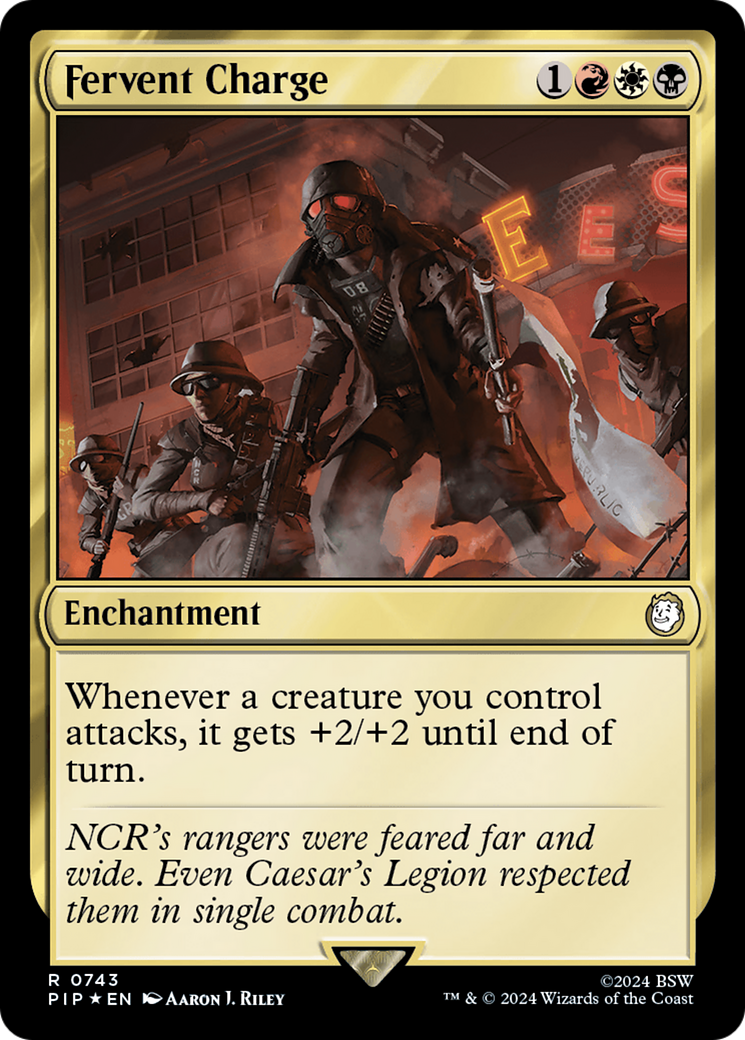 Fervent Charge (Surge Foil) [Fallout] | Gate City Games LLC