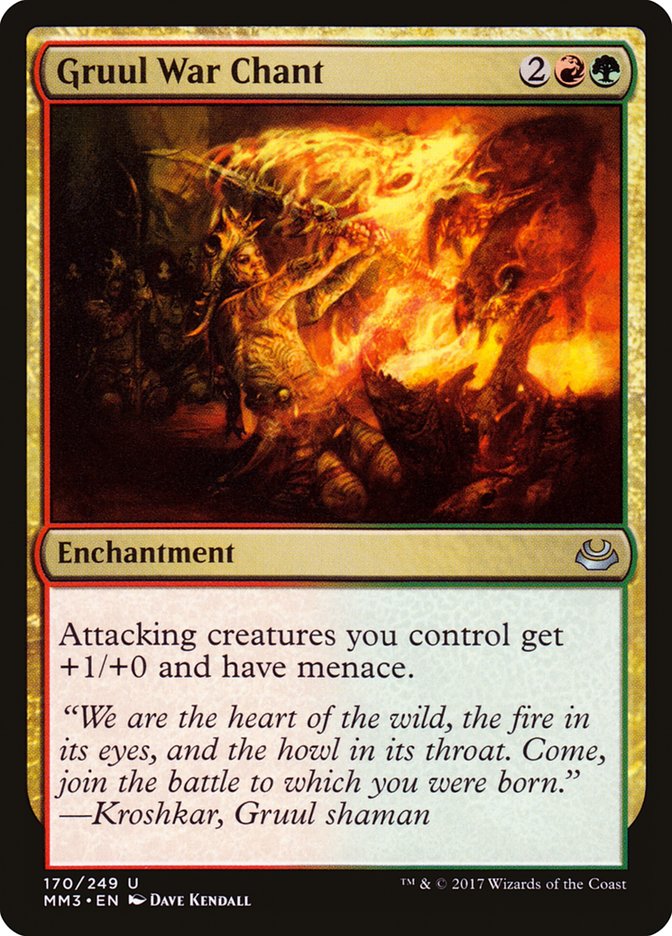 Gruul War Chant [Modern Masters 2017] | Gate City Games LLC