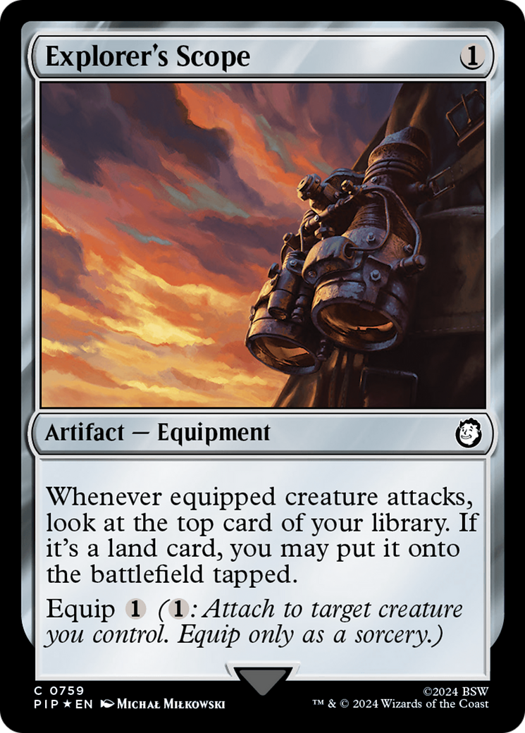 Explorer's Scope (Surge Foil) [Fallout] | Gate City Games LLC