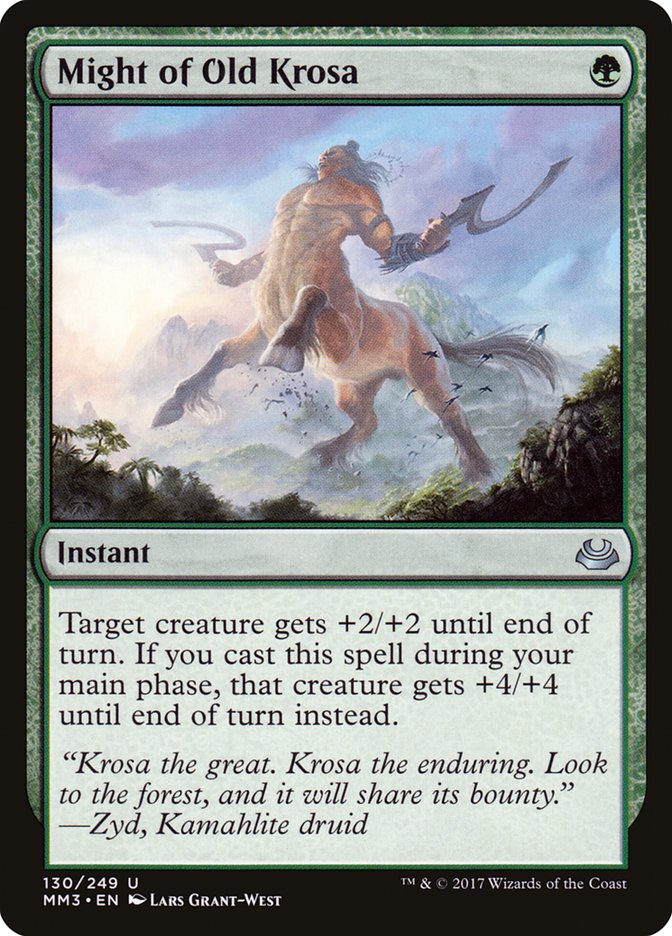 Might of Old Krosa [Modern Masters 2017] | Gate City Games LLC