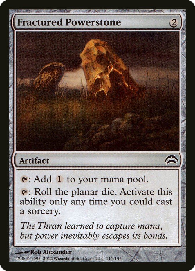 Fractured Powerstone [Planechase 2012] | Gate City Games LLC