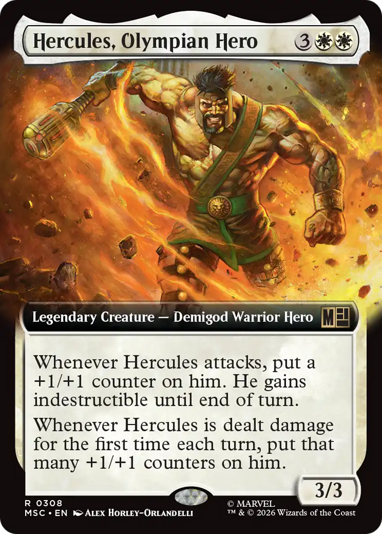 Hercules, Olympian Hero (Extended Art) [Marvel Super Heroes Commander] | Gate City Games LLC
