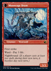 Brutal Cathar // Moonrage Brute [Innistrad: Midnight Hunt] | Gate City Games LLC