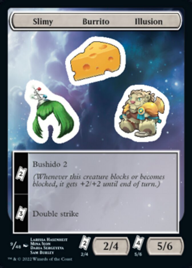 Slimy Burrito Illusion [Unfinity Stickers] | Gate City Games LLC