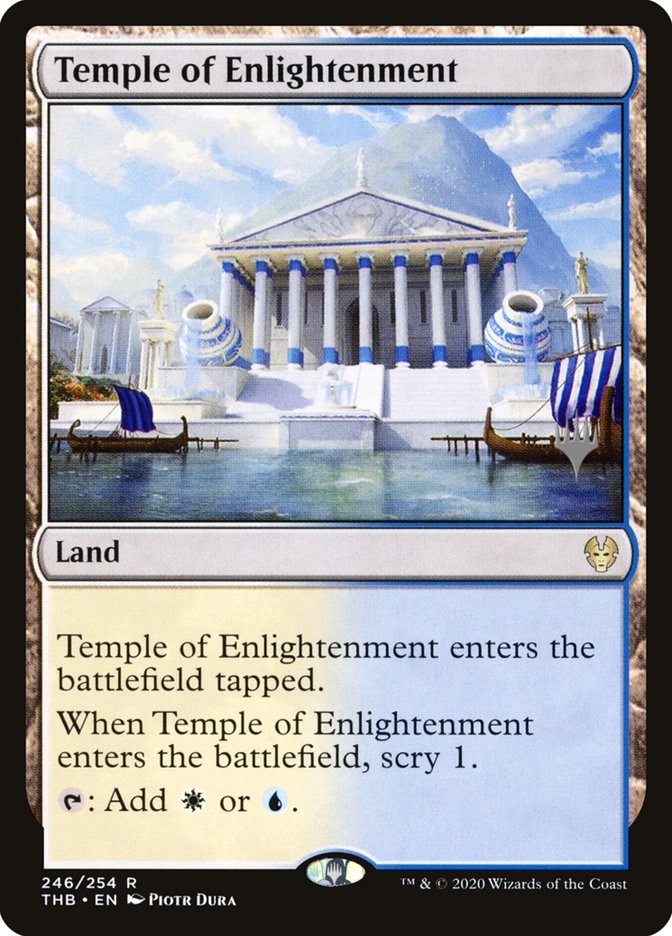 Temple of Enlightenment (Promo Pack) [Theros Beyond Death Promos] | Gate City Games LLC