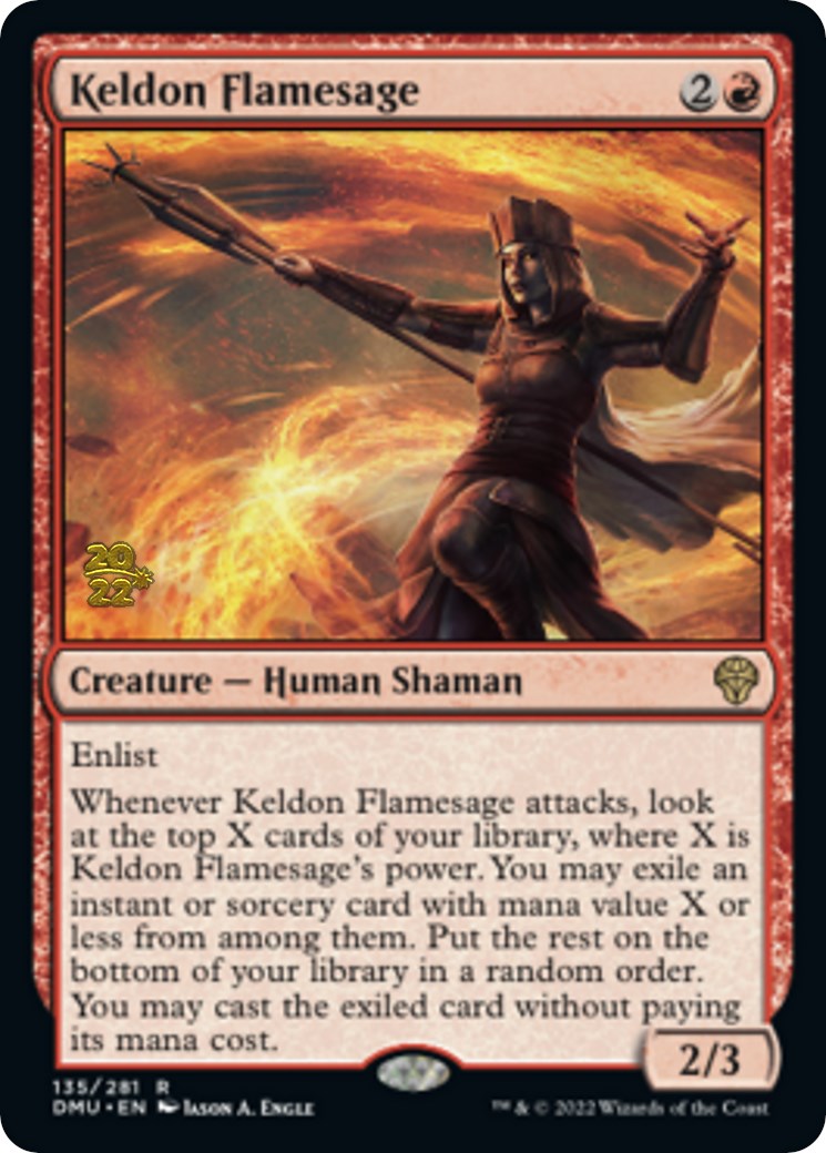 Keldon Flamesage [Dominaria United Prerelease Promos] | Gate City Games LLC