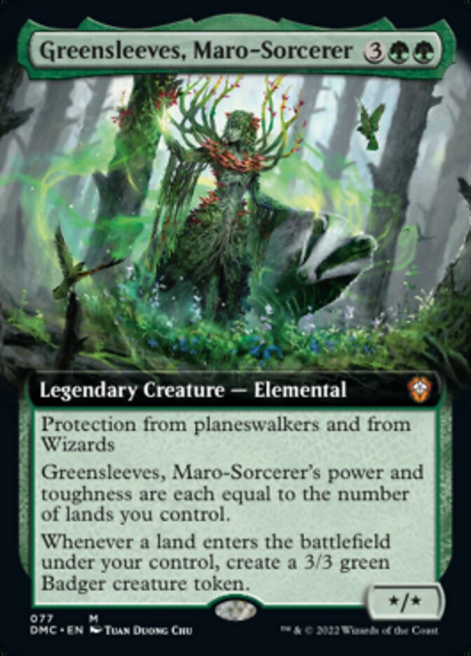 Greensleeves, Maro-Sorcerer (Extended Art) [Dominaria United Commander] | Gate City Games LLC