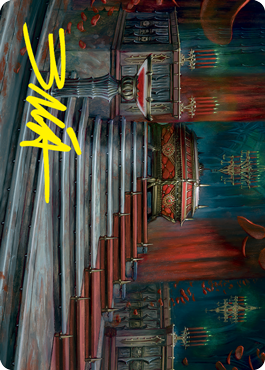 Edgar Markov's Coffin Art Card (Gold-Stamped Signature) [Innistrad: Crimson Vow Art Series] | Gate City Games LLC