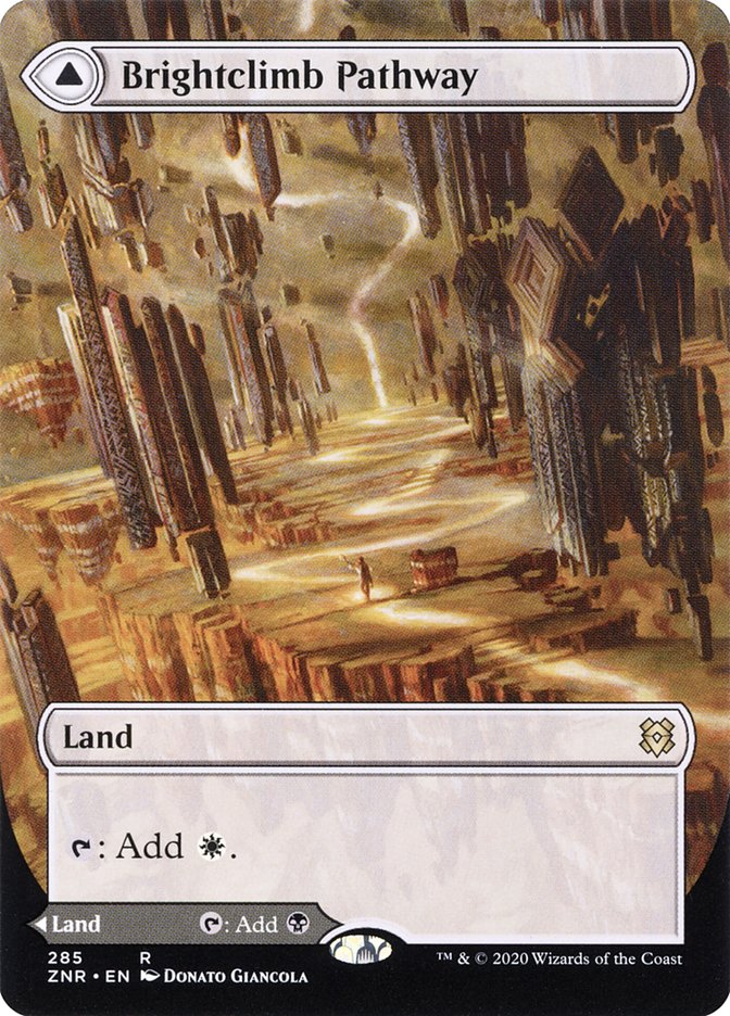 Brightclimb Pathway // Grimclimb Pathway (Borderless Alternate Art) [Zendikar Rising] | Gate City Games LLC
