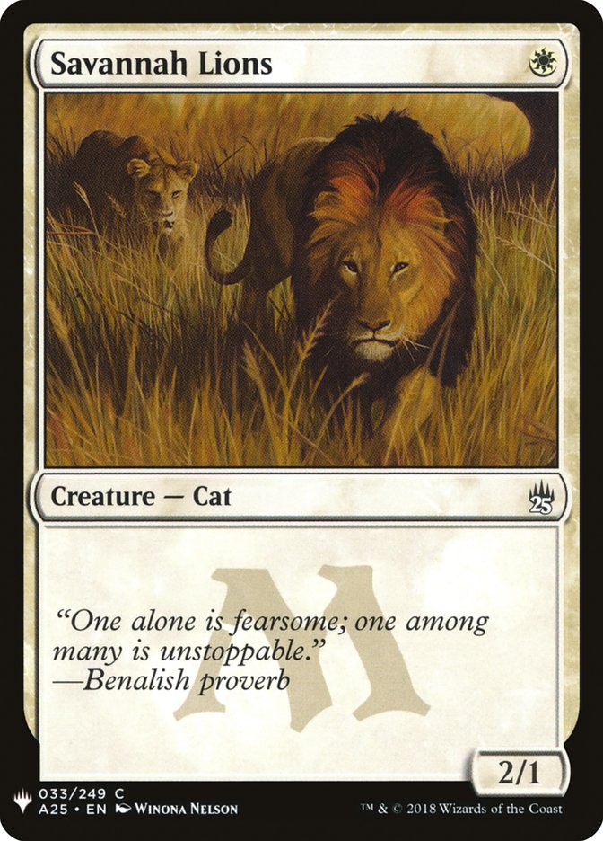 Savannah Lions [Mystery Booster] | Gate City Games LLC