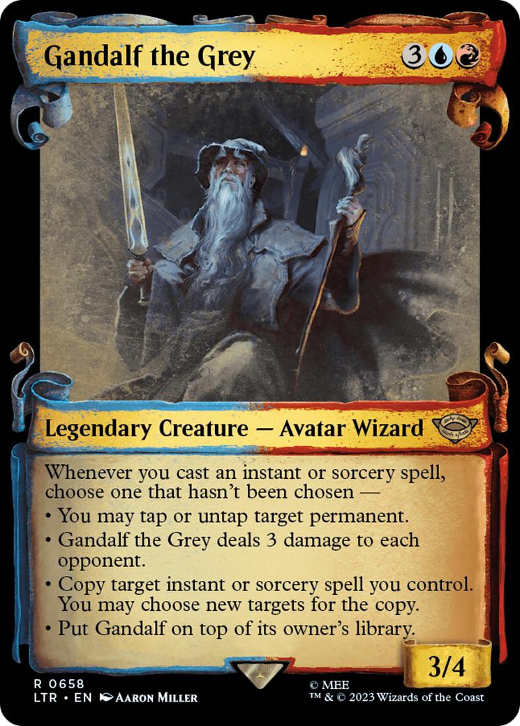 Gandalf the Grey [The Lord of the Rings: Tales of Middle-Earth Showcase Scrolls] | Gate City Games LLC