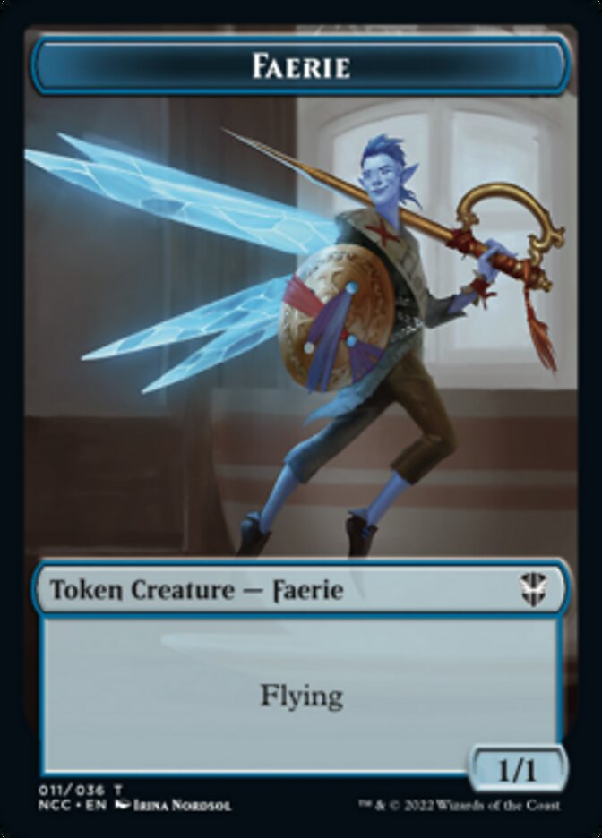Faerie // Rogue Double-Sided Token [Streets of New Capenna Commander Tokens] | Gate City Games LLC