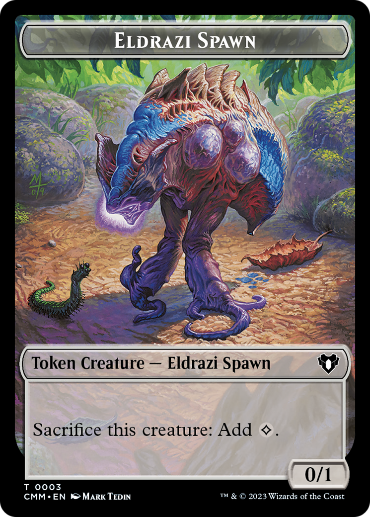 Eldrazi Spawn // Demon Double-Sided Token [Commander Masters Tokens] | Gate City Games LLC