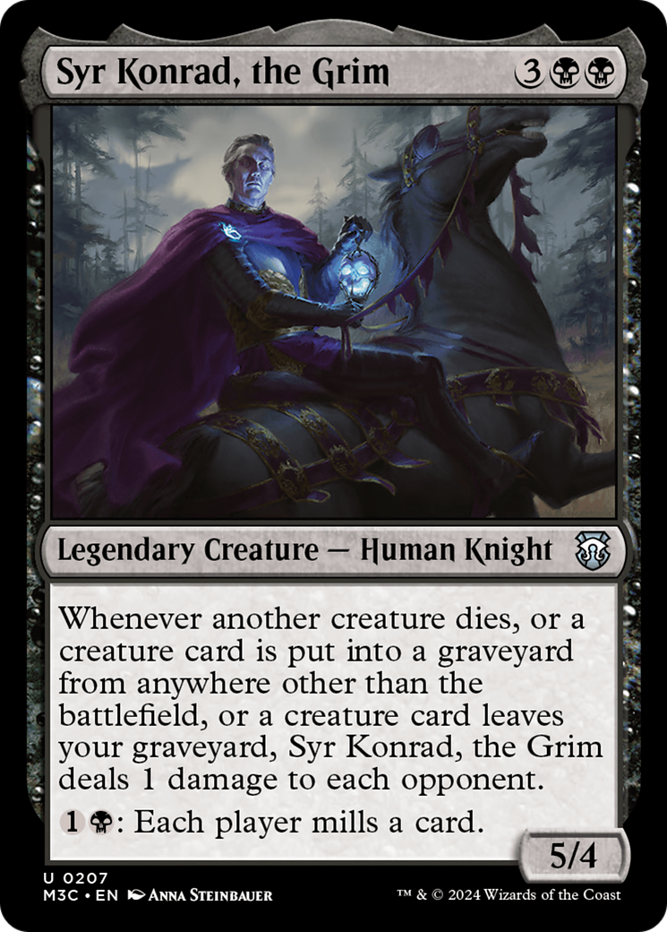 Syr Konrad, the Grim (Ripple Foil) [Modern Horizons 3 Commander] | Gate City Games LLC