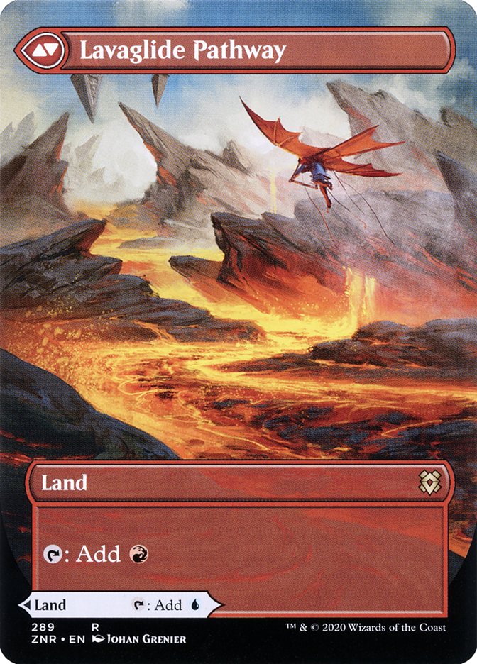 Riverglide Pathway // Lavaglide Pathway (Borderless Alternate Art) [Zendikar Rising] | Gate City Games LLC