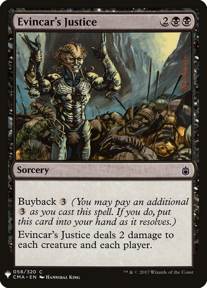 Evincar's Justice [Mystery Booster] | Gate City Games LLC