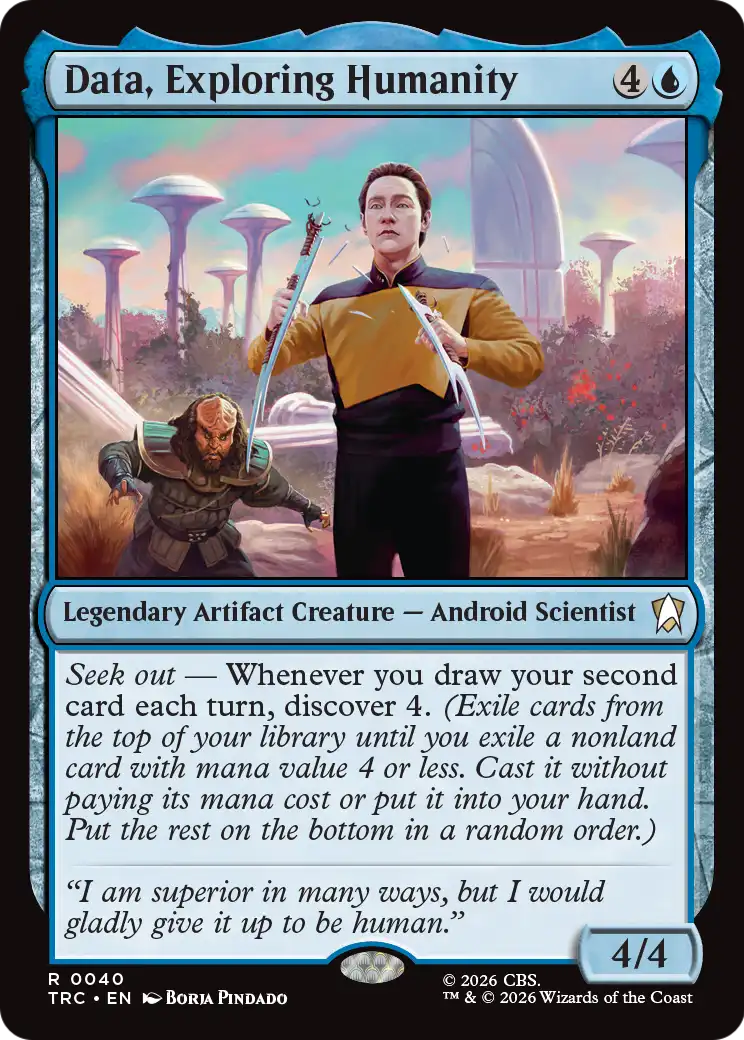 Data, Exploring Humanity (Surge Foil) [Star Trek Commander] | Gate City Games LLC