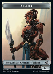 Powerstone // Soldier (009) Double-Sided Token [The Brothers' War Tokens] | Gate City Games LLC
