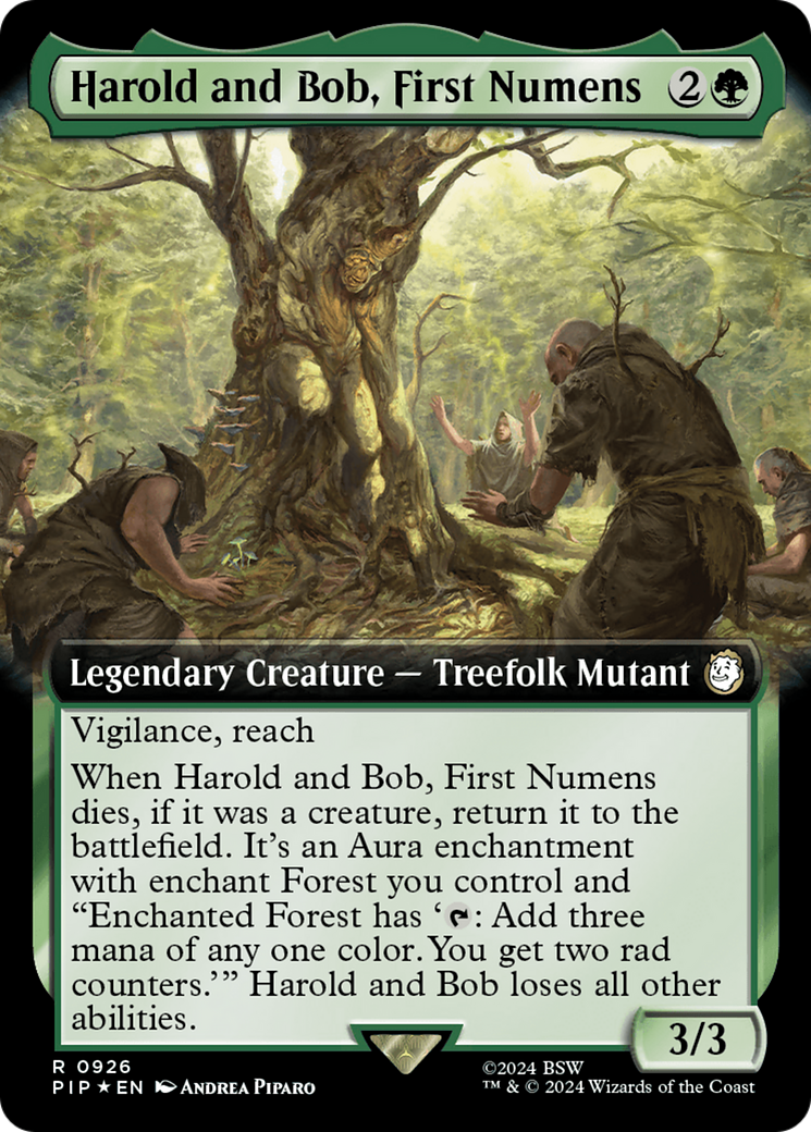 Harold and Bob, First Numens (Extended Art) (Surge Foil) [Fallout] | Gate City Games LLC