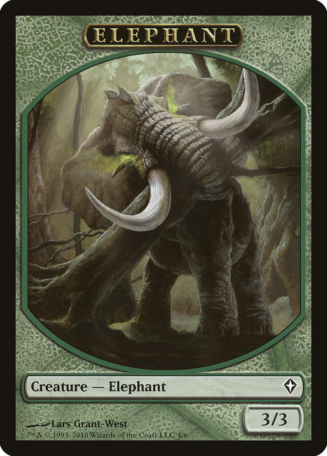 Elephant Token [Worldwake Tokens] | Gate City Games LLC