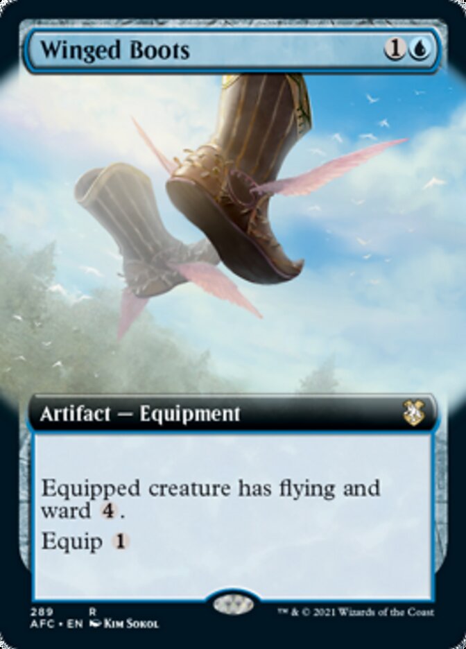 Winged Boots (Extended Art) [Dungeons & Dragons: Adventures in the Forgotten Realms Commander] | Gate City Games LLC