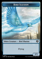 Thopter // Bird Illusion Double-Sided Token [Commander Masters Tokens] | Gate City Games LLC