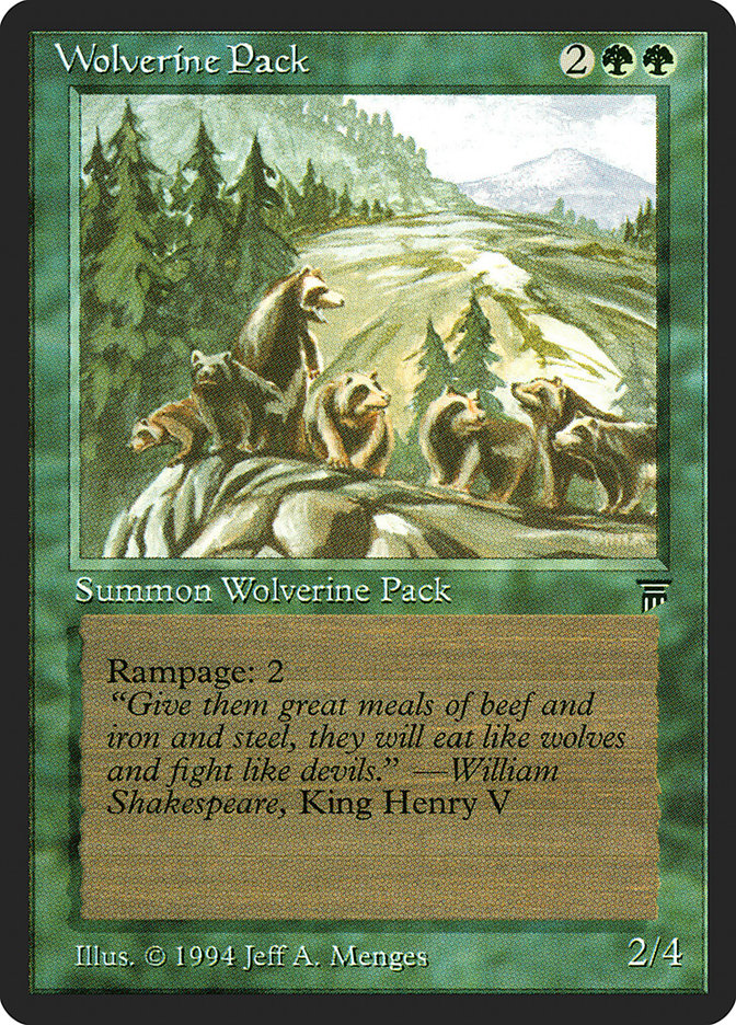 Wolverine Pack [Legends] | Gate City Games LLC