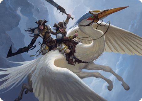 Gryffwing Cavalry Art Card [Innistrad: Crimson Vow Art Series] | Gate City Games LLC