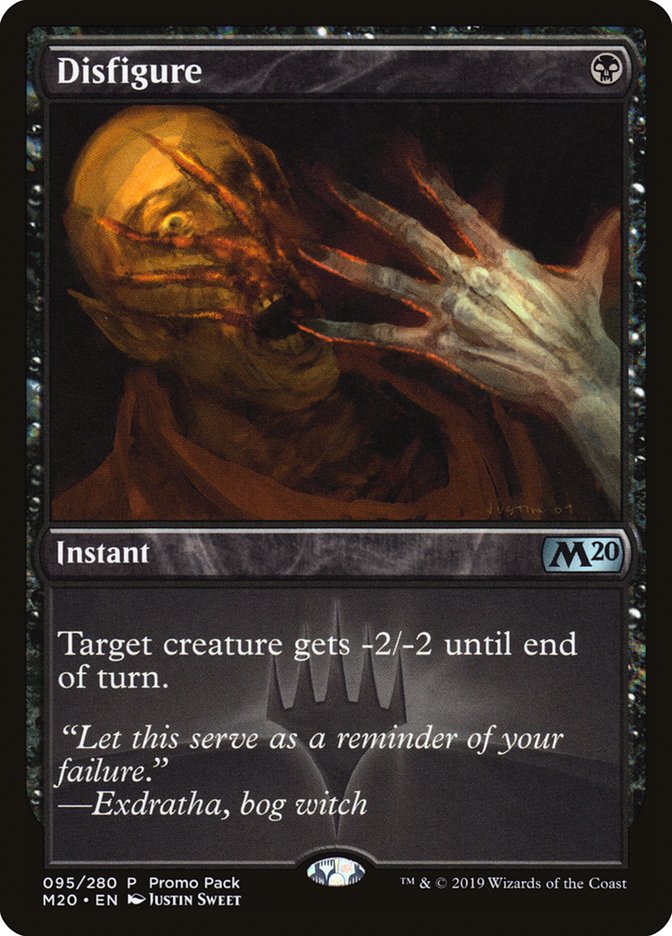 Disfigure (Promo Pack) [Core Set 2020 Promos] | Gate City Games LLC
