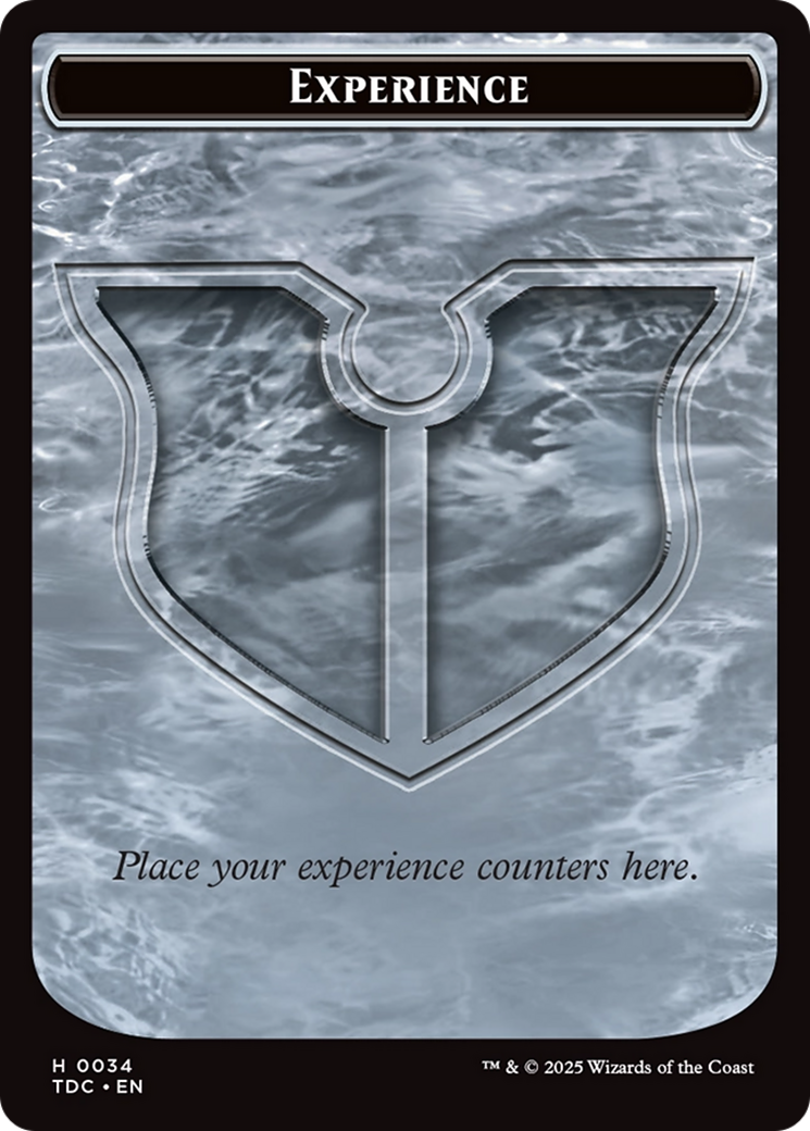 Experience // Treasure Double-Sided Token [Tarkir: Dragonstorm Commander Tokens] | Gate City Games LLC