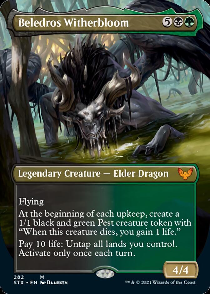 Beledros Witherbloom (Borderless Alternate Art) [Strixhaven: School of Mages] | Gate City Games LLC
