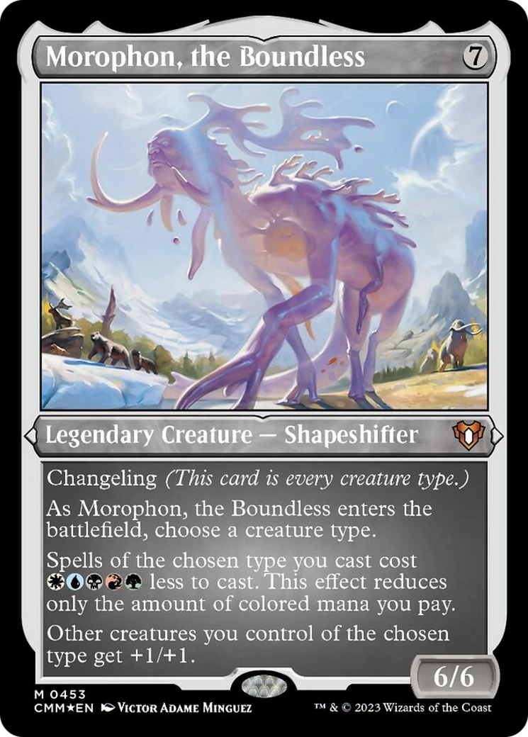 Morophon, the Boundless (Foil Etched) [Commander Masters] | Gate City Games LLC