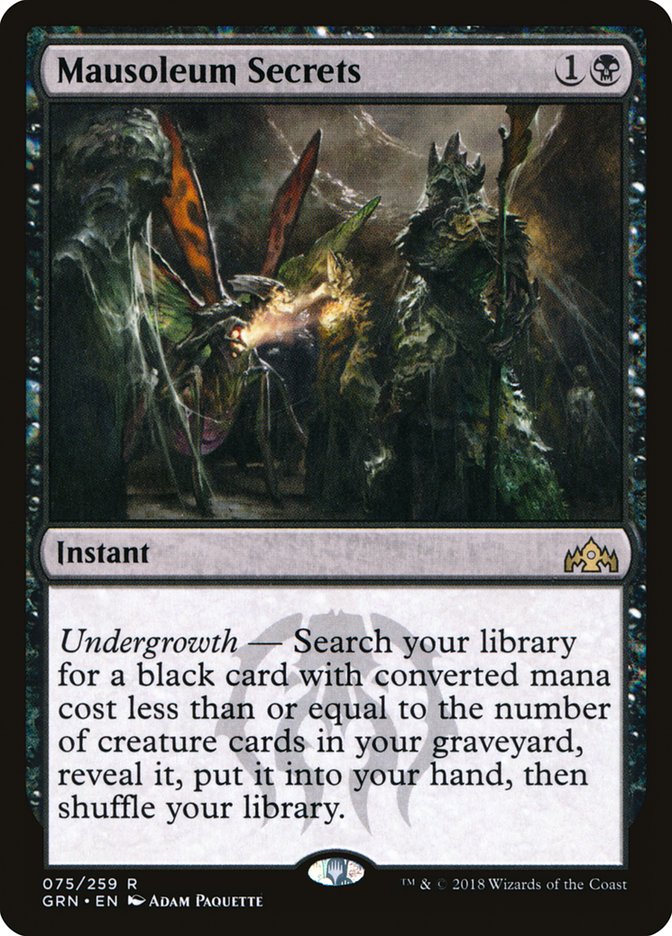 Mausoleum Secrets [Guilds of Ravnica] | Gate City Games LLC
