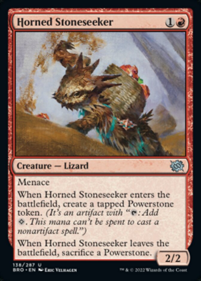 Horned Stoneseeker [The Brothers' War] | Gate City Games LLC