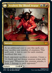 Extus, Oriq Overlord // Awaken the Blood Avatar [Strixhaven: School of Mages Prerelease Promos] | Gate City Games LLC