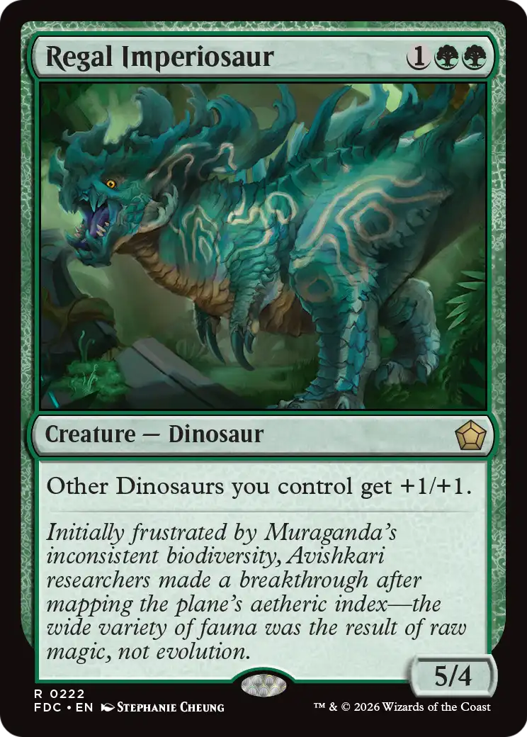 Regal Imperiosaur [Foundations Commander] | Gate City Games LLC