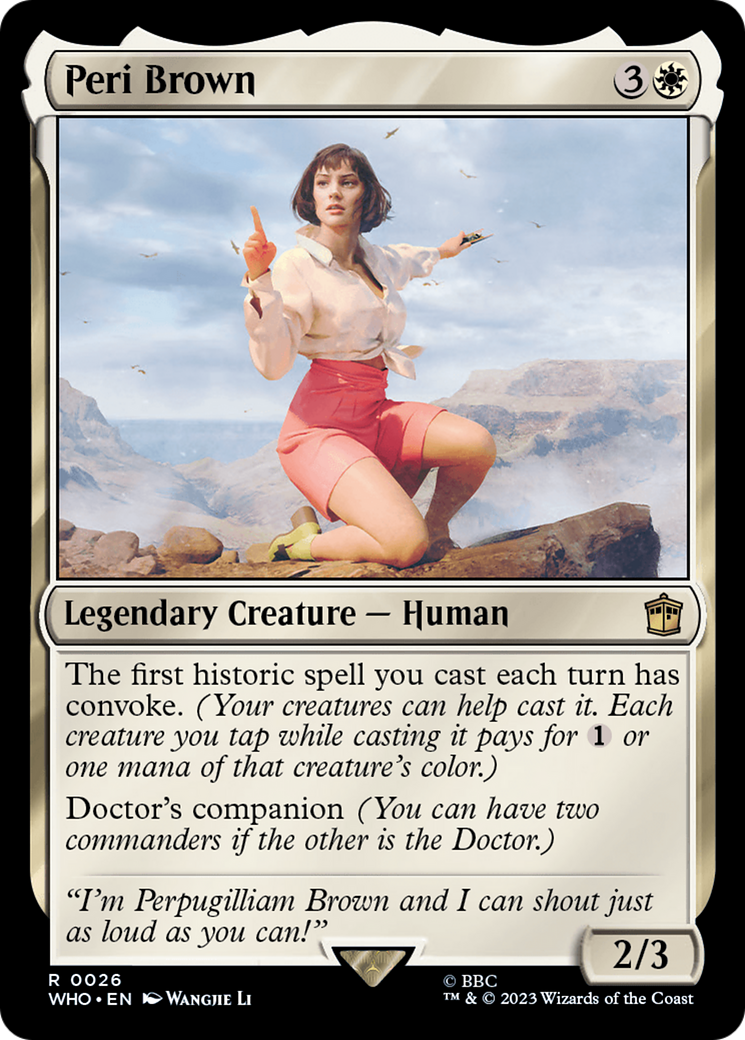 Peri Brown [Doctor Who] | Gate City Games LLC