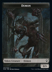 Treasure // Demon Double-Sided Token [Commander Legends: Battle for Baldur's Gate Tokens] | Gate City Games LLC