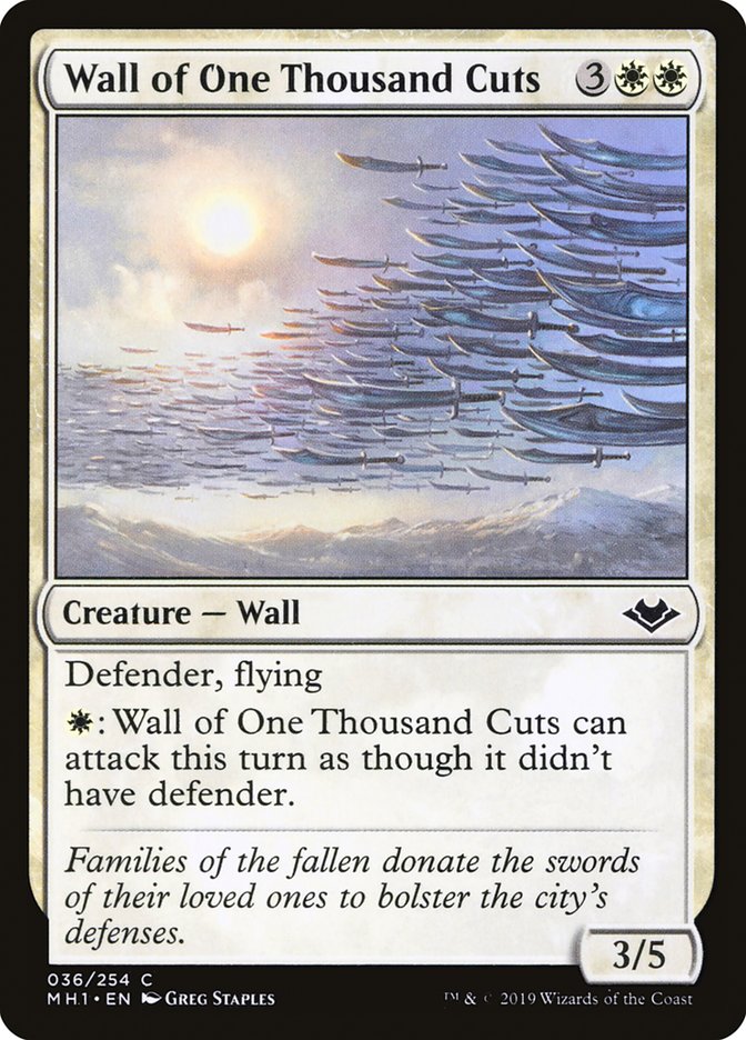 Wall of One Thousand Cuts [Modern Horizons] | Gate City Games LLC